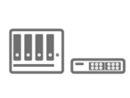 Icon of a switch and a storage