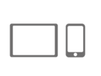 Icon from a tablet and a smartphone