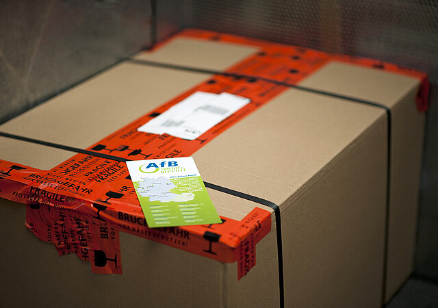 AfB package is ready for dispatch.