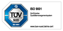 TÜV-Logo ISO 9001