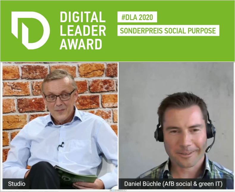 Virtuelle Preisverleihung Digital Leader Award 2020
