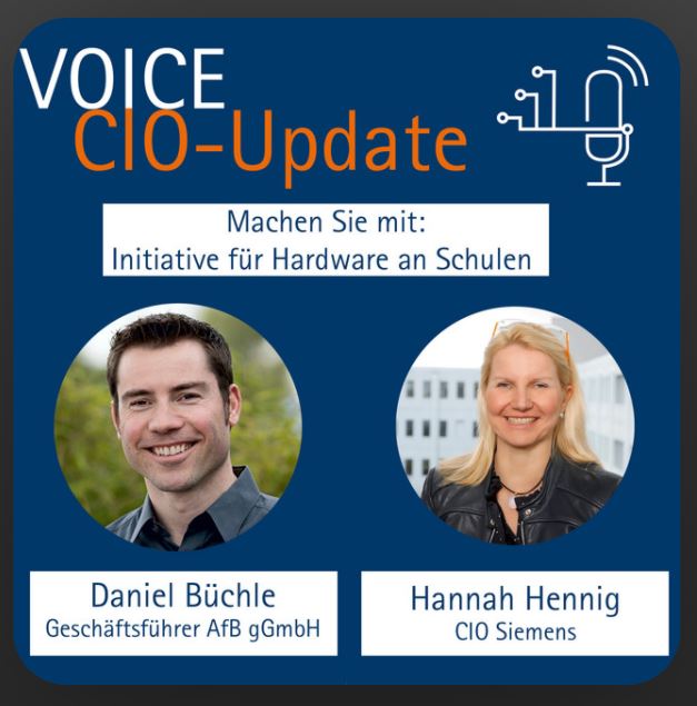 Daniel Büchle und Hanna Hennig im Podcast mit VOICE e.V.